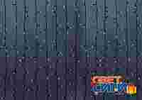 Гирлянда "Дождь Плэй Лайт" 2х9 метра. Белые диоды 2200 шт, черный провод (каучук), постоянное свечение, 220 В