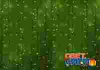 Гирлянда "Дождь Плэй Лайт" 2х1.5 метра. Зеленые диоды 360 шт, белый провод, постоянное свечение, 220 В