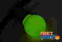 Светодиодная Лампа-Шар зеленая, цоколь Е27, 3 ярких диода, D=45мм