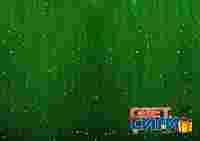 Гирлянда "Дождь Плэй Лайт" 2х1.5 метра. Зеленые диоды 192 шт, прозрачный провод, постоянное свечение, 220 В
