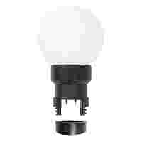 Светодиодная Лампа-Шар LED белая, цоколь Е27, 6  ярких диодов, колба матовая Fast Clip,  D=45мм