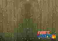 Гирлянда "Дождь Плэй Лайт" 2х1.5 метра. Теплый Белый цвет диодов 192 шт, прозрачный провод, постоянное свечение, 220 В