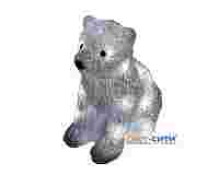 Акриловая 3D фигура "Медвежонок" 29х24 см со светодиодной подсветкой на батарейках