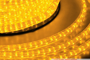 Гирлянда «Дюралайт» светодиодная, 6 м, IP65 с 2 коннекторами, диоды жёлтые