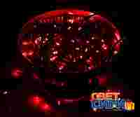 Елочная гирлянда "Твинкл Лайт" 10 метров. Красные диоды 100 шт, черный провод, свечение с динамикой, 220 В