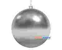 Елочная игрушка "Шар" 25 см, цвет серебряный