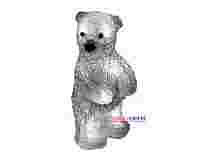 Акриловая 3D фигура "Медвежонок" 22х13 см со светодиодной подсветкой на батарейках