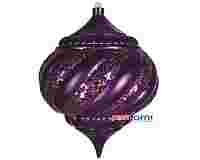 Елочная игрушка "Лампа" 20 см, цвет фиолетовый