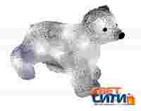 Акриловая 3D фигура "Медвежонок" 18х24 см со светодиодной подсветкой на батарейках