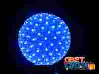 3D Фигура "Шар" синий 20 см со светодиодной подсветкой, постоянное свечение