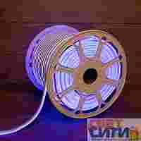 Гибкий неон LED SMD 8х16 мм, двухсторонний, синий, 120 LED/м, бухта 100 м