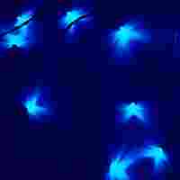 Елочная гирлянда "Твинкл Лайт" 4 метра. Синие диоды 25 шт, черный провод, свечение с динамикой, 220 В