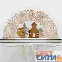 Деревянная фигурка с подсветкой "Рождественская сказка" 44,5*6*24 см