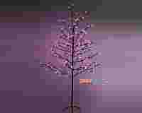 Светодиодное комнатное дерево "Сакура" Розовые диоды 120шт, высота 1.5 метра, коричневые ствол и ветки