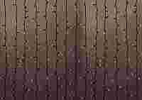 Гирлянда "Дождь Плэй Лайт"  2х1.5 метра. Теплый Белый цвет диодов 360 шт, черный провод (каучук), постоянное свечение, 220 В