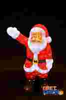 Акриловая 3D фигура "Санта Клаус приветствует" 60 см со светодиодной подсветкой