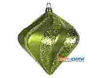 Елочная игрушка "Алмаз" 25 см, цвет зеленый