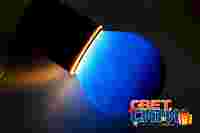 Лампа-Шар накаливания синяя матовая, цоколь Е27, D=45мм