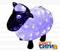 Акриловая 3D фигура "Овца" 30 см со светодиодной подсветкой