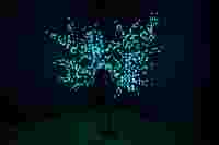 Светодиодное дерево "Сакура" Разноцветные диоды RGB 2592шт, высота 1.5 метра, диаметр кроны 1.4 метра