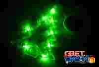 2D фигура на присоске с подвесом "Елочка" 19х16х1  см, зеленый цвет светодиодной подсветки