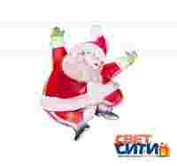2D фигура на присоске "Санта Клаус" 8.5х6.5х1 см с разноцветной RGB светодиодной подсветкой