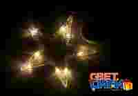 2D фигура на присоске с подвесом "Звездочка" 18.5х18.5х1 см, теплый белый цвет светодиодной подсветки