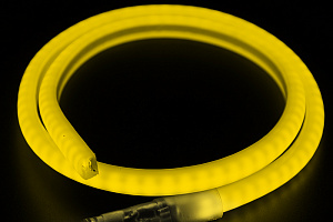 Гибкий Неон LED SMD в форме D. Желтый, 220В, 12х12мм, намотка 100 метров (цена за 1 метр)